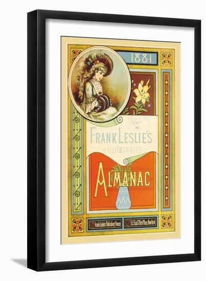 Frank Leslie's Illustrated Almanac: Girl with Muffler, 1881-null-Framed Art Print