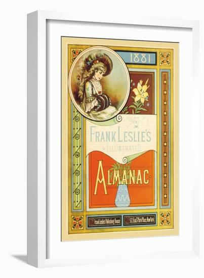 Frank Leslie's Illustrated Almanac: Girl with Muffler, 1881-null-Framed Art Print