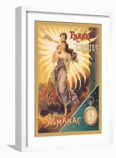 Frank Leslie's Illustrated Almanac: Happy New Year, 1886-null-Framed Art Print