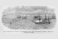 Mcclellan Burns the White House on the Pamunkey River as the Federal Flotilla Departs-Frank Leslie-Framed Art Print