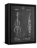 Frank M. Ashley Violin Patent-Cole Borders-Framed Stretched Canvas