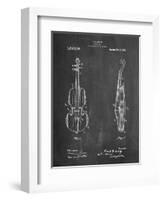 Frank M. Ashley Violin Patent-Cole Borders-Framed Art Print
