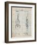 Frank M. Ashley Violin Patent-Cole Borders-Framed Art Print