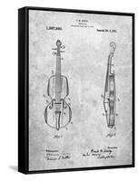 Frank M. Ashley Violin Patent-Cole Borders-Framed Stretched Canvas