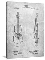 Frank M. Ashley Violin Patent-Cole Borders-Stretched Canvas