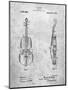 Frank M. Ashley Violin Patent-Cole Borders-Mounted Art Print