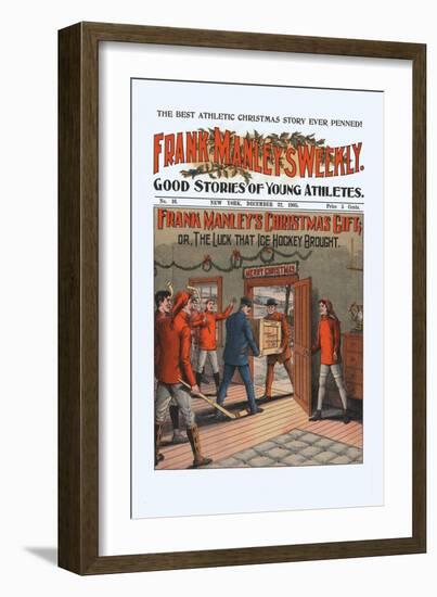 Frank Manley's Christmas Gift, Or, The Luck That Ice Hockey Brought-null-Framed Art Print