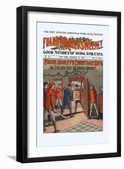 Frank Manley's Christmas Gift, Or, The Luck That Ice Hockey Brought-null-Framed Art Print