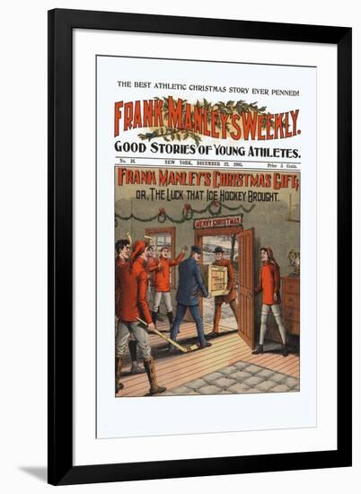 Frank Manley's Christmas Gift, Or, The Luck That Ice Hockey Brought-null-Framed Art Print