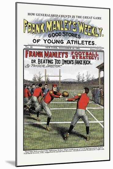 Frank Manley's Football Strategy-null-Mounted Art Print