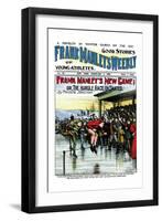 Frank Manley's New Game: Or, The Hurdle Race on Skates-null-Framed Art Print