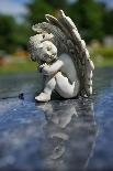 Sculpture of an Angel-Frank May-Laminated Photo