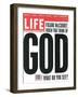 Frank McCourt: When You Think of God What Do You See?, December 1, 1998-null-Framed Photographic Print