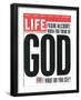 Frank McCourt: When You Think of God What Do You See?, December 1, 1998-null-Framed Photographic Print