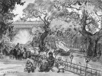 Garden of the Palais-Royal, 1915-Frank Milton Armington-Giclee Print