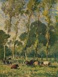 'Pastures at La Madeleine, Near Montreuil', c19th century-Frank Mura-Giclee Print