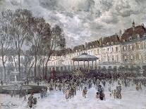 Place De Vosges, Paris, Day of a Concert, Late 19Th/Early 20th Century-Frank Myers Boggs-Giclee Print