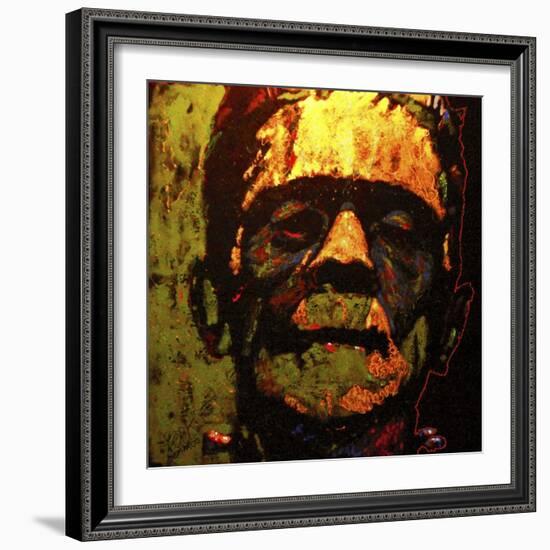 Frank N Stein 001 Touched-Rock Demarco-Framed Giclee Print