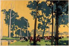 Tea and Music, C.1922 (Colour Litho)-Frank Newbould-Giclee Print