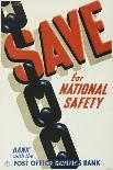 Save for National Safety, Bank with the Post Office Savings Bank-Frank Newbould-Art Print
