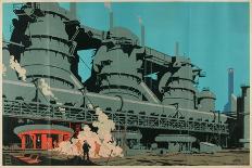 Steel Manufacturing in the United Kingdom-Frank Newbould-Giclee Print