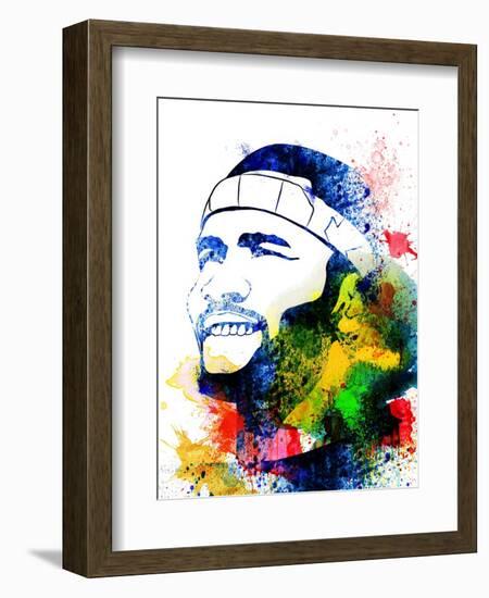 Frank Ocean Watercolor-Jack Hunter-Framed Art Print