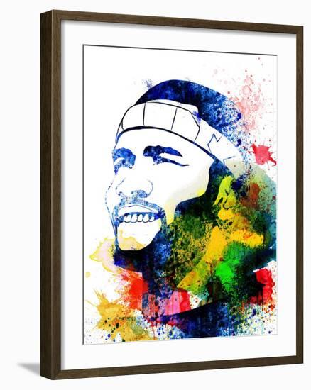 Frank Ocean Watercolor-Jack Hunter-Framed Art Print