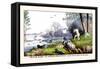Frank Raby Flapper Shooting on the Great Lakes in the Park-Henry Thomas Alken-Framed Stretched Canvas