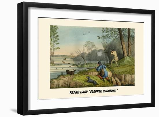 Frank Raby Flapper Shooting-Henry Thomas Alken-Framed Art Print