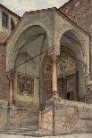 The Piazza Delle Erbe, Verona, June - September 1884 (Watercolour over Graphite on Wove Paper)-Frank Randal-Mounted Giclee Print