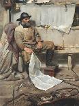 The Fisherman, 1890 (Oil on Canvas)-Frank Richards-Giclee Print