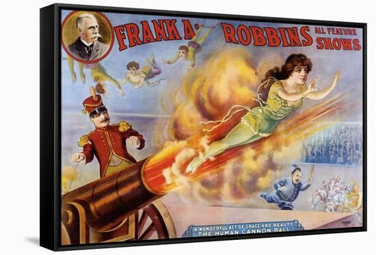 Frank Robbins Circus-null-Framed Stretched Canvas