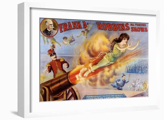 Frank Robbins Circus-null-Framed Giclee Print