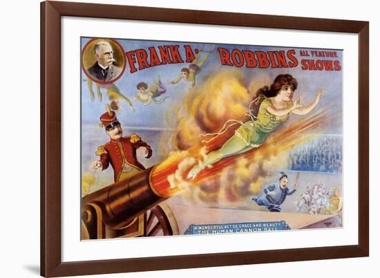 Frank Robbins Circus-null-Framed Giclee Print