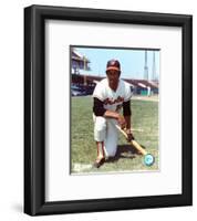 Frank Robinson - Orioles - Kneeling with bat-null-Framed Photographic Print