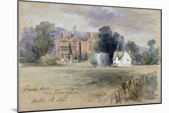 Frank's Hall Near Farningham, 1846-John Gilbert-Mounted Giclee Print
