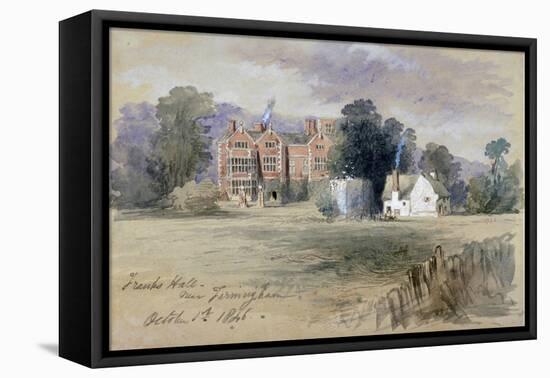 Frank's Hall Near Farningham, 1846-John Gilbert-Framed Stretched Canvas