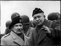 Gen. Dwight Eisenhower, Commander in Chief with British Field Commander Gen. Bernard Montgomery-Frank Scherschel-Photographic Print