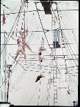 Maze of Ringling Bros. New Outdoor Rigging Supporting Trapezes and Ropes-Frank Scherschel-Photographic Print