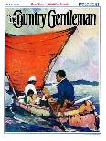 "Family in Canoe," Country Gentleman Cover, May 1, 1927-Frank Schoonover-Giclee Print