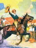 "Mountain Trail Ride," Country Gentleman Cover, April 1, 1936-Frank Schoonover-Giclee Print