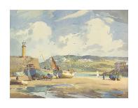 The Road to the Harbour - St Ives-Frank Sherwin-Premium Giclee Print