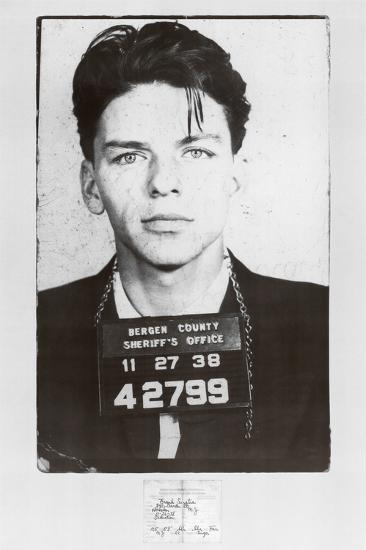 Frank Sinatra Mugshot-null-Lamina Framed Poster