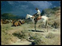 The Horse Thief, 1925-Frank Tenney Johnson-Giclee Print