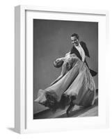 Frank Veloz and Yolanda Casazza, Husband and Wife, Top U.S. Ballroom Dance Team Performing-Gjon Mili-Framed Photographic Print