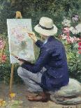 At the Easel-Frank W. Carter-Mounted Giclee Print