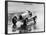 Frank Wall Driving a Bugatti Type 35B, 1926-null-Framed Photographic Print