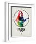 Frank Watercolor-David Brodsky-Framed Premium Giclee Print