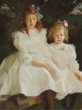 Two Little Girls, 1903 (Oil on Canvas)-Frank Weston Benson-Giclee Print