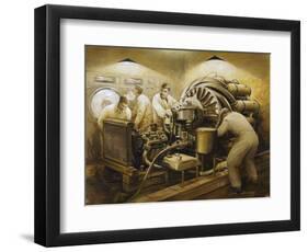 Frank Whittle's Early Development of the Jet Engine-null-Framed Art Print